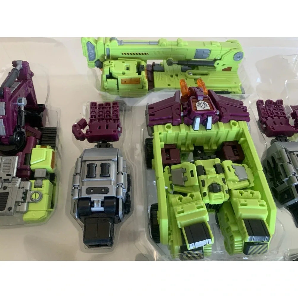 NBK Devastator 6-in-1 Combiner Robot Green Construction Set Open Box